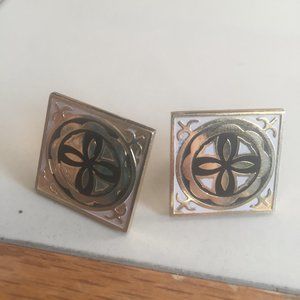 Vintage flower or cross cuff links